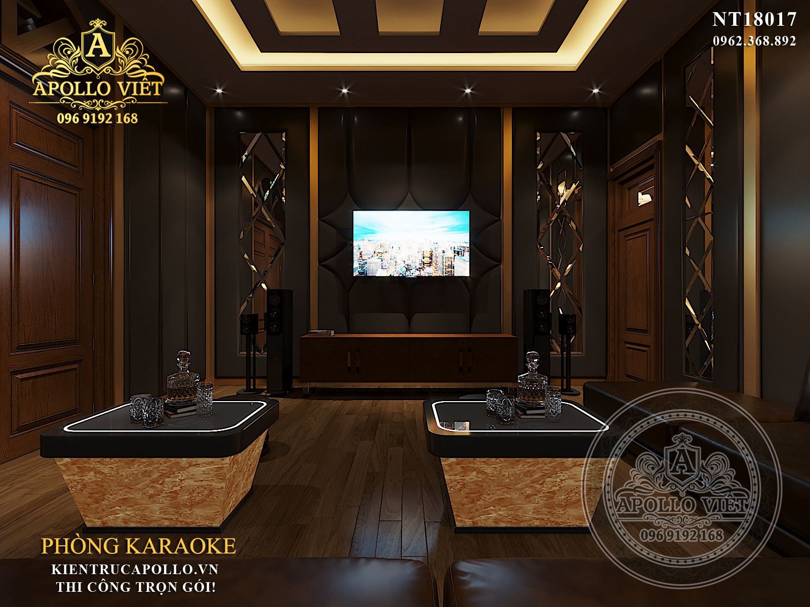 Karaoke gia đình ấm cúng, sang trọng